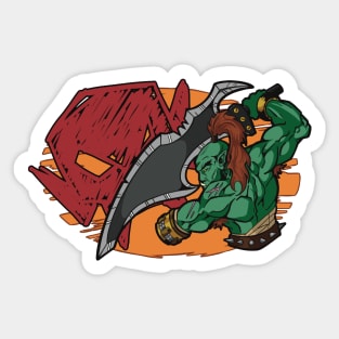 Orc Swordmaster Sticker